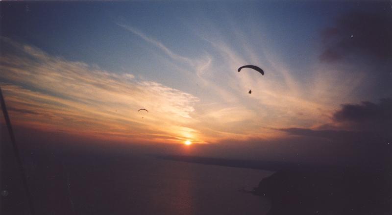 Sunset over Lyme Bay
