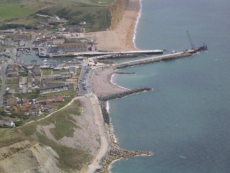 West Bay Harbour - Jurassic Pier nearing completion