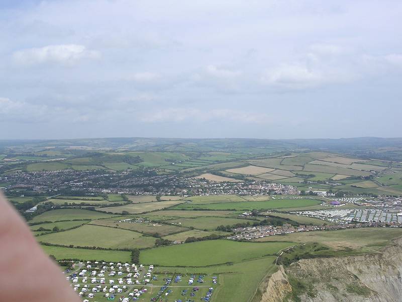 West Bay looking inland over Highlands End
