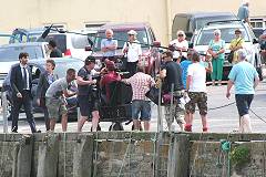 Filming around the Harbour at West Bay