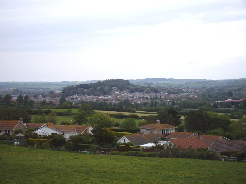 Bridport Town viewed from West Cliff