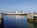 The Balmoral moored in the harbour