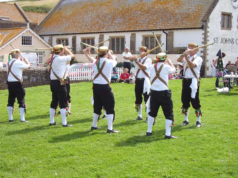 Morris Men dancing on Harbour Green