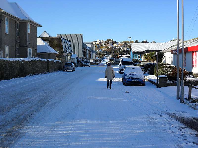 West Bay in the Snow, Forty Foot Way