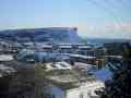 West Bay in the Snow, West Cliff looking to East Cliff