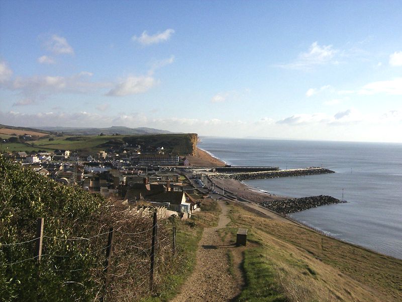 Approaching West Bay from Eype