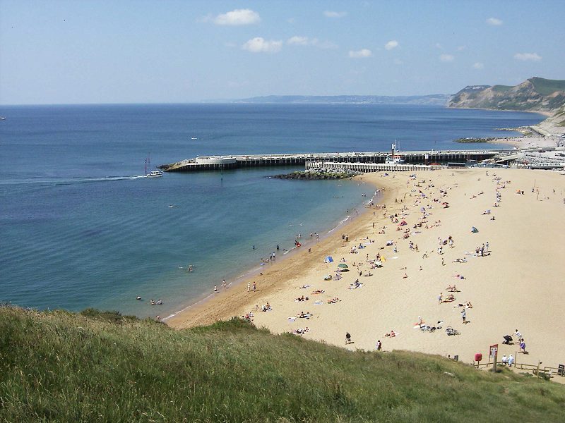 West Bay, East Beach from East Cliff