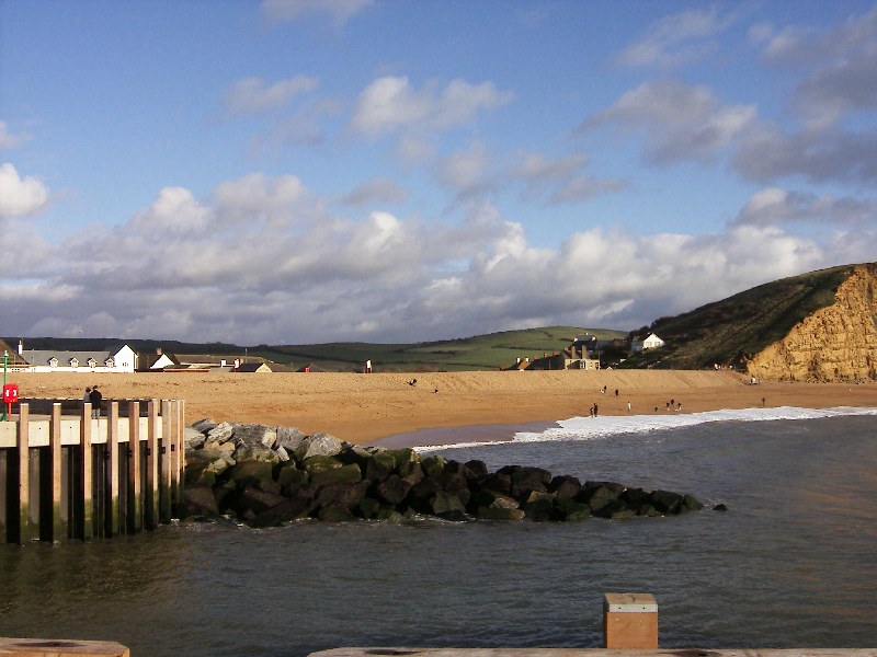 West Bay, East Beach from The Jurassic Pier