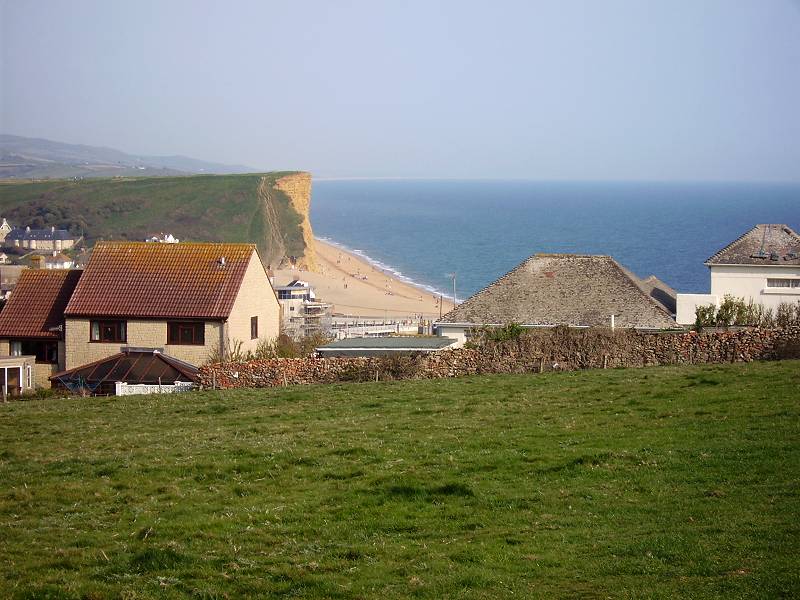 West Bay, East Beach viewed from West Cliff