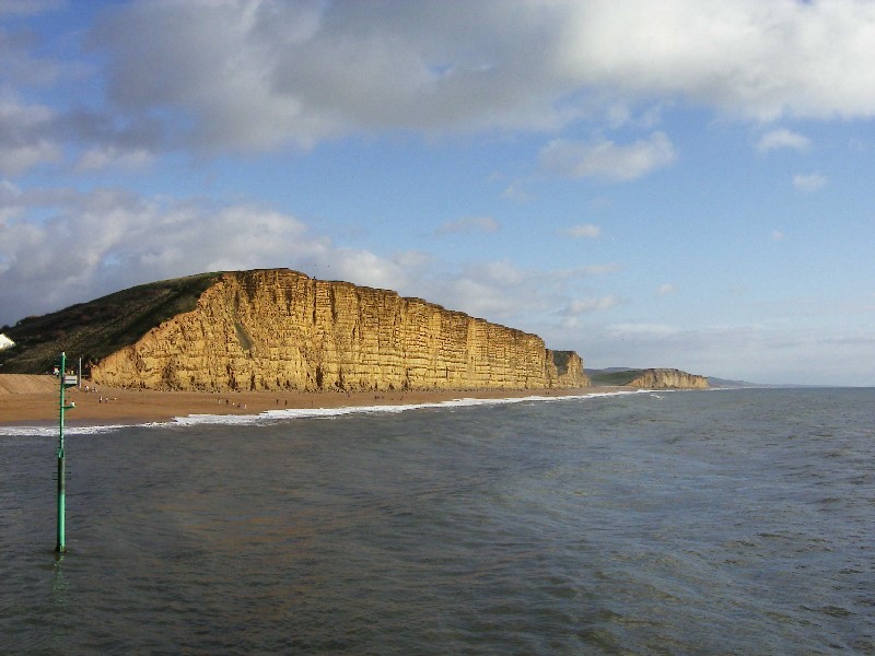 West Bay, East Cliff from The Jurassic Pier