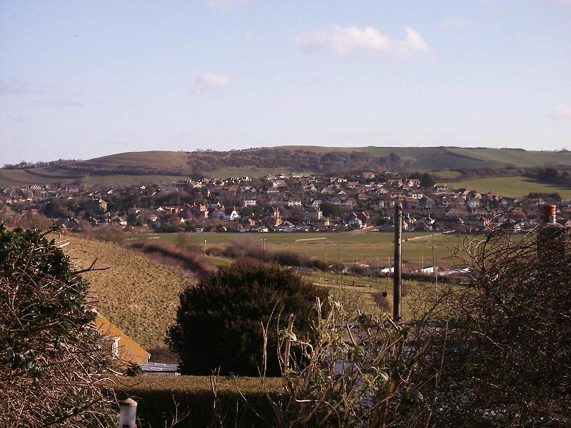 West Bay, View Inland from West Cliff