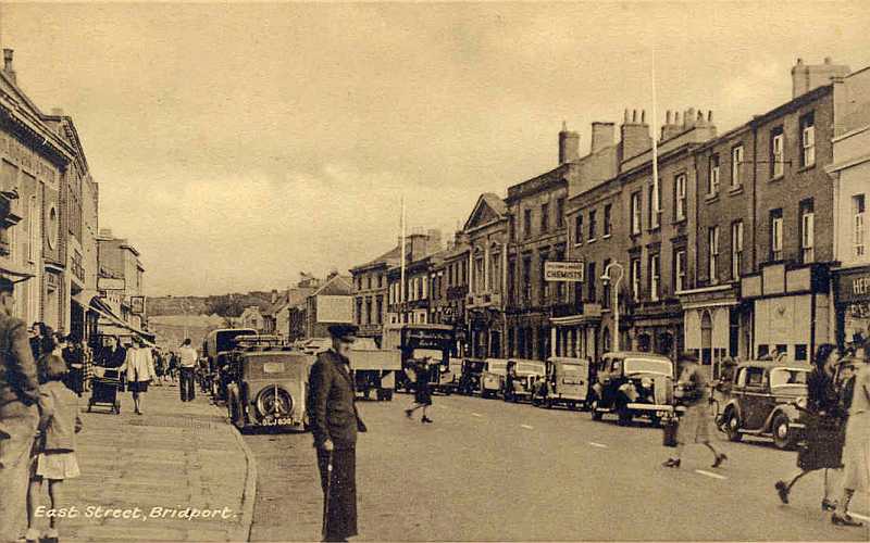Bridport - East Street, looking east, early 1950's