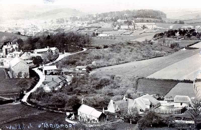 Walditch, Dorset. Church in Foreground