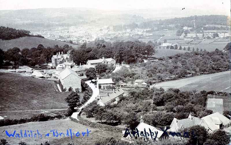 Walditch, Dorset, with Bridport in the Distance