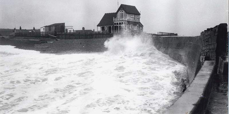 Pavilion during a storm